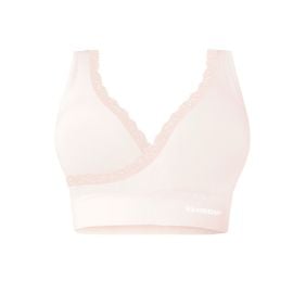 Sankom - Patent Premium Bra With Lace - Ivory - M/L -  MMZ-SAN-075OCM - Toysuae.com
