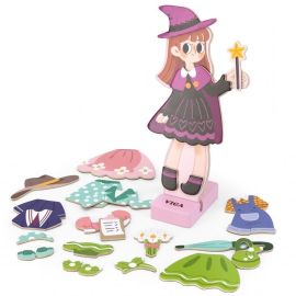Viga toys - Magnetic Dress Up - Girl