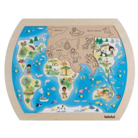 Beleduc - One World Frame Puzzle 