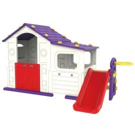Mini panda Activity Playhouse with Playside + Slide + Basketball -  CHD-556 - Toysuae.com
